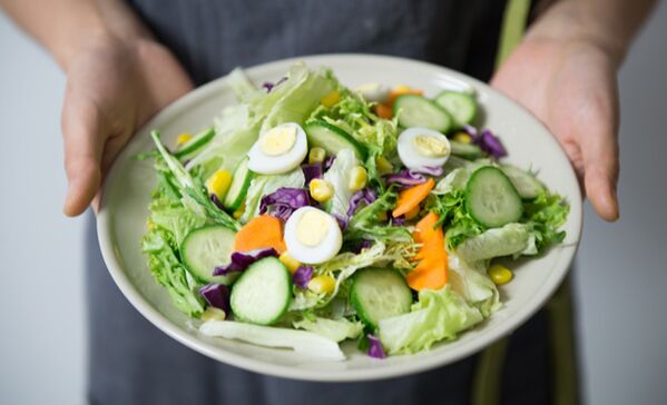 potentsialni oshirish uchun sabzavotli salat